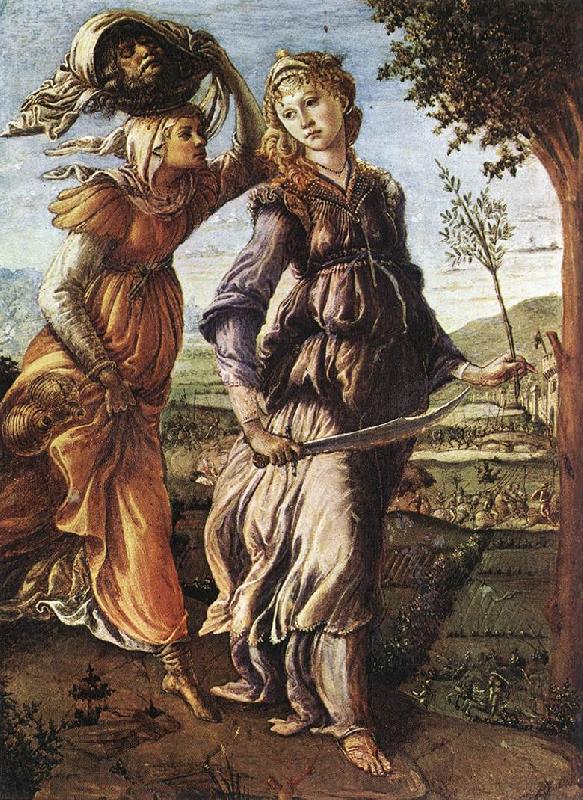 BOTTICELLI, Sandro The Return of Judith to Bethulia  hgg France oil painting art